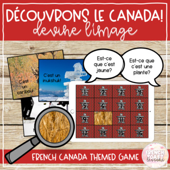 Preview of French Canadian Symbols/Canada Guess the Image Digital Game | Le Canada