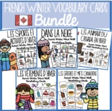 French Canadian Winter Vocabulary Cards | Word Wall