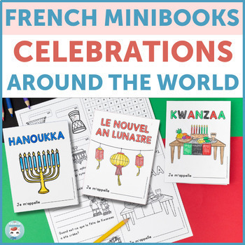 Preview of French Celebrations Around The World Activity Minibooks BUNDLE