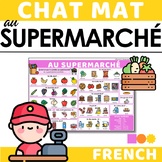 French Chat Mat - Au Supermarché - Food, Quantities & Pack