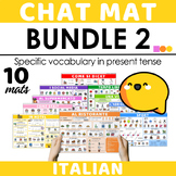 Italian Chat Mat Bundle 2 - Specific Topics & Vocabulary (