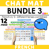 French Chat Mat Bundle 3 - Different Tenses Combined - Out
