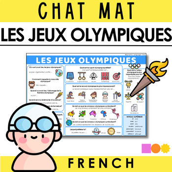 Preview of French Chat Mat - Olympics 2024 - Jeux Olympiques Paris 2024 - Summer Olympics
