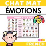 French Chat Mat - Talking about Emotions in French - Socia