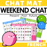 French Chat Mat - Weekend Chat in 3 tenses - Present, Past