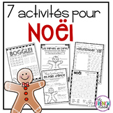 French Christmas Activities - 7 activités pour Noël