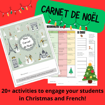 Preview of French Christmas Activities Book - Carnet de Noël !