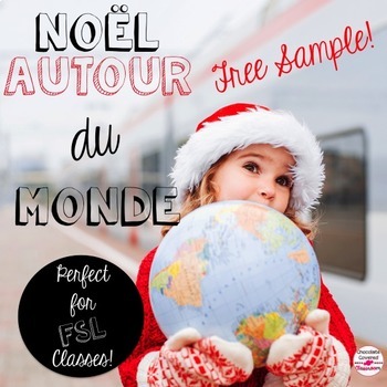 Preview of French Christmas Around the World - Noel Autour du Monde Free Lesson