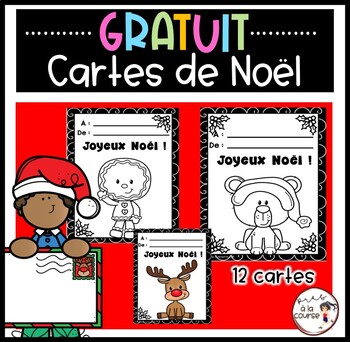 Preview of Free French Christmas Cards | Gratuit Cartes de Noël