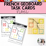 French Christmas Geoboard Task Cards | French Math Centres