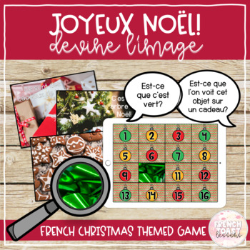 Preview of French Christmas Guess the Image Digital Game | Noël