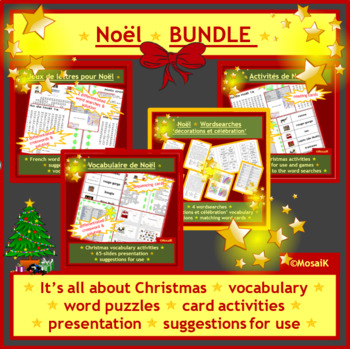 Preview of French Christmas Noël Activity Bundle