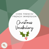 French Christmas Picture Vocabulary (Noël)