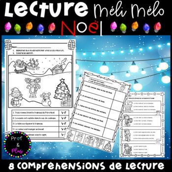 Preview of French Christmas Reading | Compréhensions de lecture - Noël