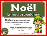 French Christmas Vocabulary - Noël - mur de mots et lexique
