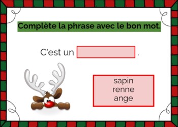 French Christmas Vocabulary Boom Cards Noel 7th To 12th Tpt