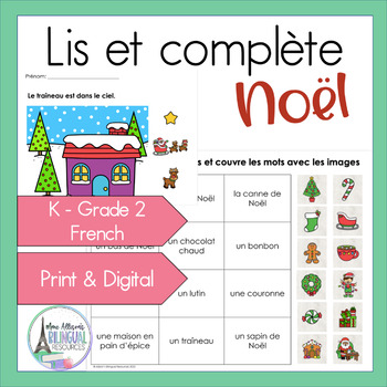 French Christmas Reading Comprehension on la Bûche de Noël by FLE avec MmeD
