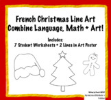 French Christmas / Winter Line Art