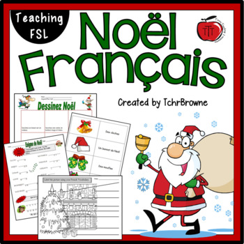 Preview of French Christmas ( Noel ) Worksheets and Activities