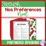 French Christmas vocabulary speaking activity ACTIVITÉ ORALE NOËL