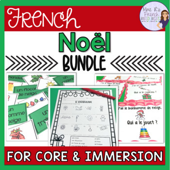 Preview of French Christmas vocabulary worksheets, speaking activities & games POUR NOËL