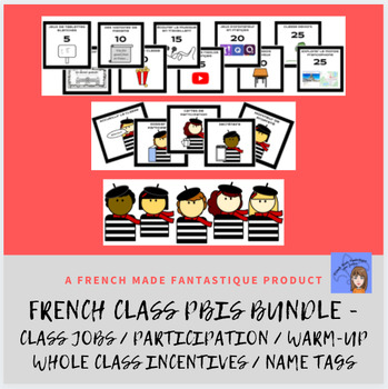 Preview of French Class PBIS Bundle