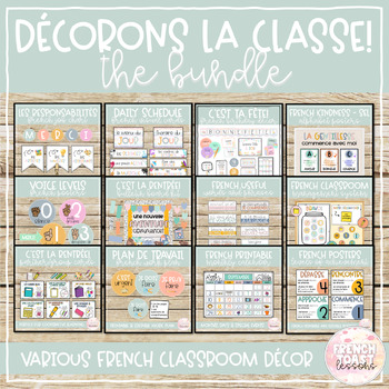 Preview of French Classroom Décor BUNDLE | Décorations de classe