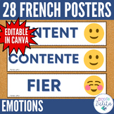 French Classroom Decor - 28 Emotions Posters les émotions 