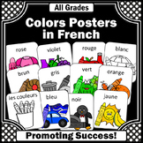 French Classroom Decor Color Words Posters in 2 Sizes, les