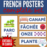 French Classroom Decor Poster + Word Wall Complete Bundle 