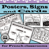 French Classroom Graphics: Posters, Cards and Signs