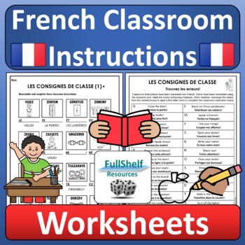 Les consignes des exercices de la classe interactive worksheet