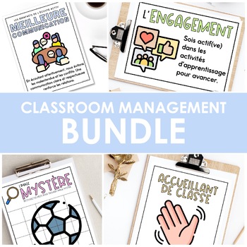 Preview of French Classroom Management Bundle