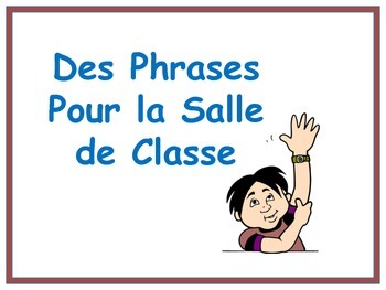 Preview of French Classroom Phrases Poster Set