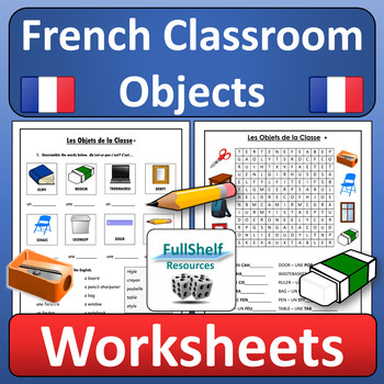 SCHOOL Items VOCABULARY FRENCH Worksheetteaching Resources -  Israel
