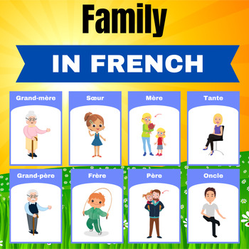 French Clothes,Family,Sports flashcards Bundle.Printable posters.Back ...