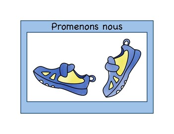 Preview of French Clothes Song EMERGENT READER | Promenons-nous dans le bois
