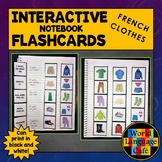 French Clothing Flashcards Clothes Interactive Notebook Le