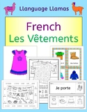 French Clothing - Les Vetements - Activities puzzles games