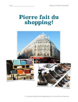 Preview of Pierre fait du shopping! CI story for novice French