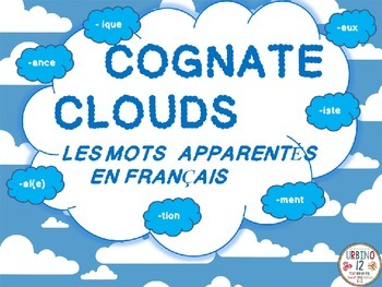 Preview of French Cognate Clouds (Les Mots Apparentés)