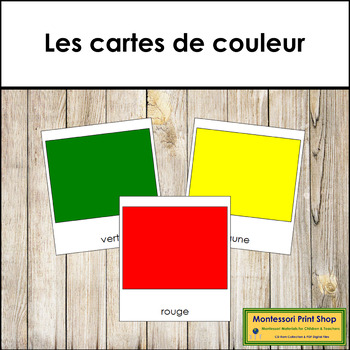 French Color Cards Les Cartes De Couleur By Montessori Print Shop