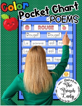 Preview of French Color POEMS Printable & Pocket Chart Cards (in color!) Kindergarten