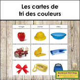 French - Color Sorting Cards - Les cartes de tri des couleurs