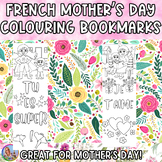 French Doodle Coloring Mother's Day Bookmarks (Mother's Day)