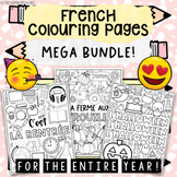 French Coloring Pages for the Entire Year | MEGA BUNDLE