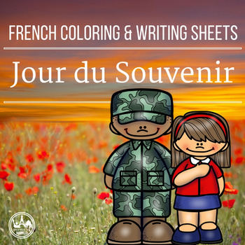 Preview of French Remembrance / Veterans Day Coloring & Writing Mini Pack