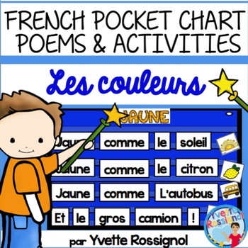 Preview of French Colors Poems in Pocket Charts | Poèmes et activités pour les couleurs
