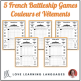 French Colors and Clothes Battleship Games - Bataille Navale