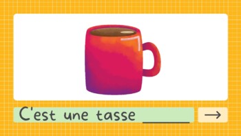 Preview of French Colors and Numbers Hot Chocolate Mugs